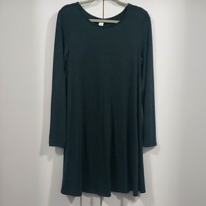 Women's Old Navy Knit Dress Size Medium Dark Green